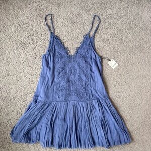 Free People One Casella Drop-Waist Slip Dress